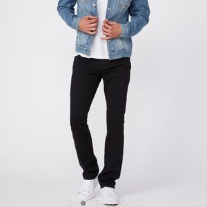 PAIGE Federal - Black Shadow Black Jeans